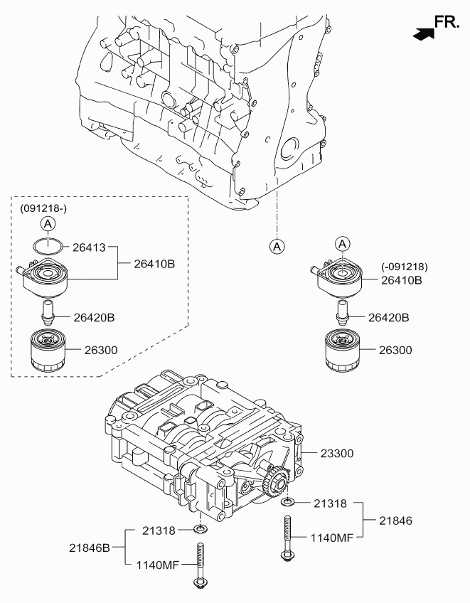 Фильтр масляный для Киа Соренто 2009-2012