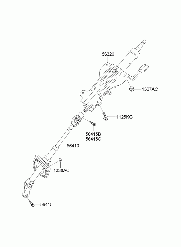 Рулевой вал для Киа Соренто 2009-2012