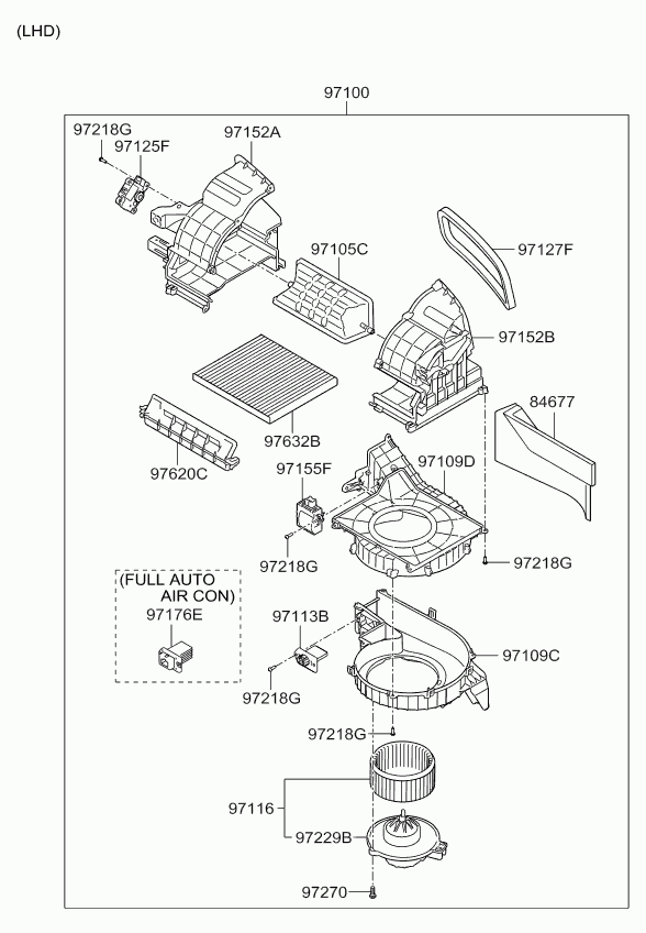 Мотор вентилятора салона для Киа Соренто 2009-2012