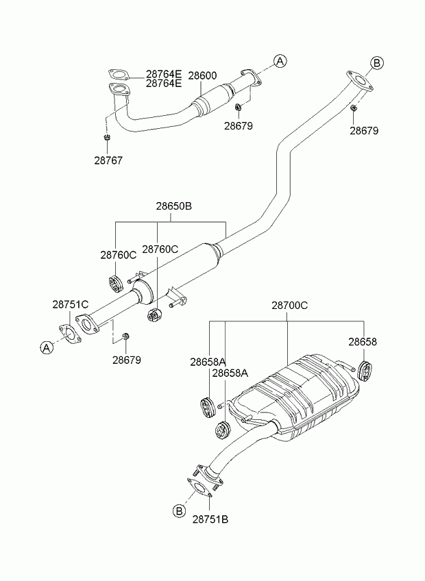 Катализатор для Киа Церато 2006-2009