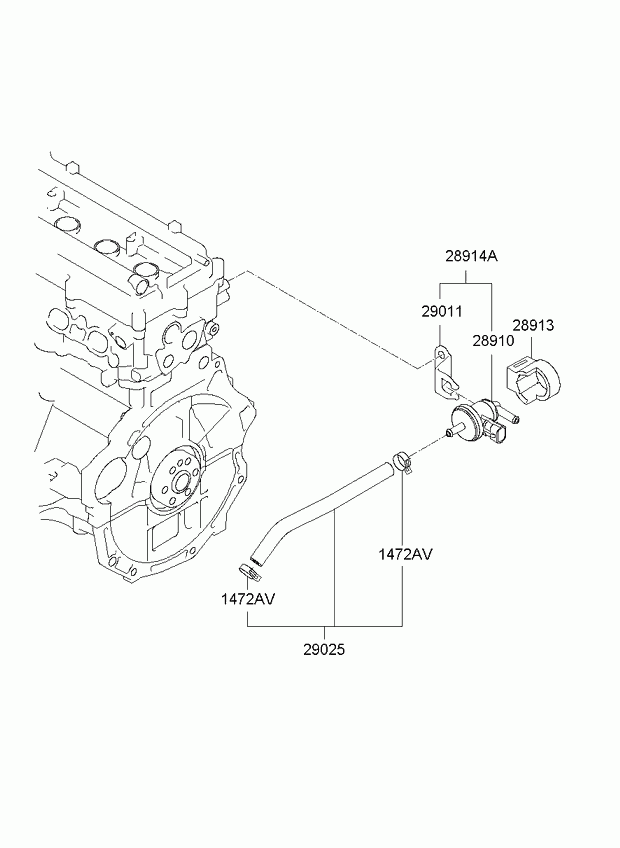 Клапан контроля давления топлива для Киа Церато 2006-2009