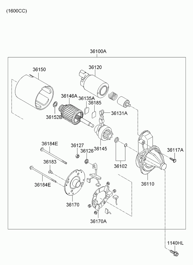 Стартер в сборе для Киа Церато 2006-2009