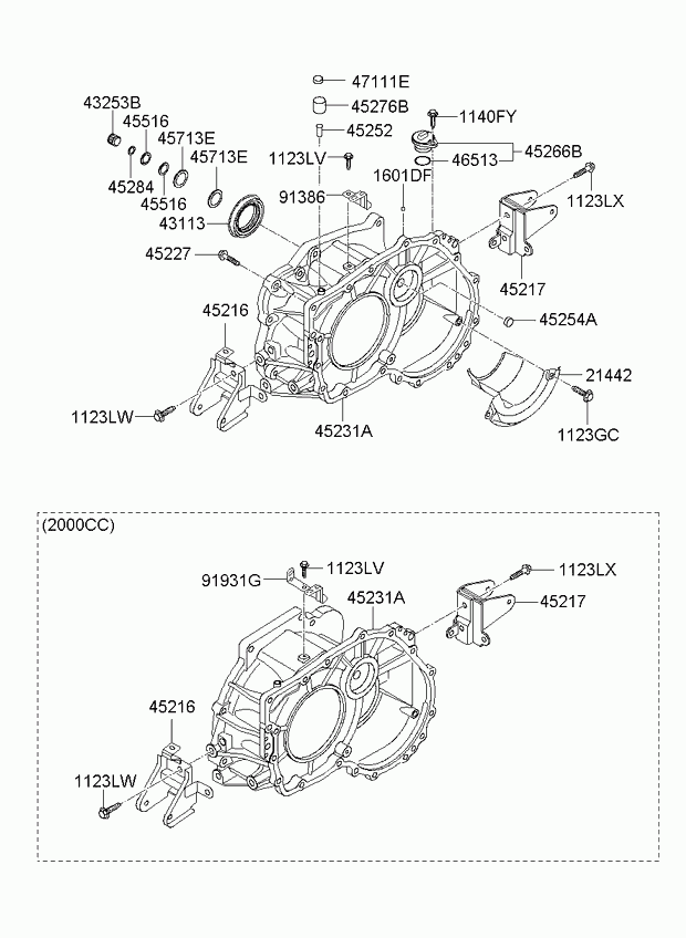 Корпус АКПП для Киа Церато 2006-2009