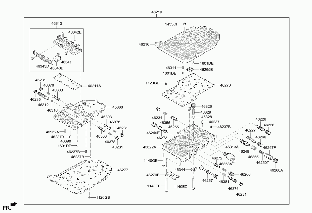 Гидроблок АКПП для Киа Церато 2006-2009