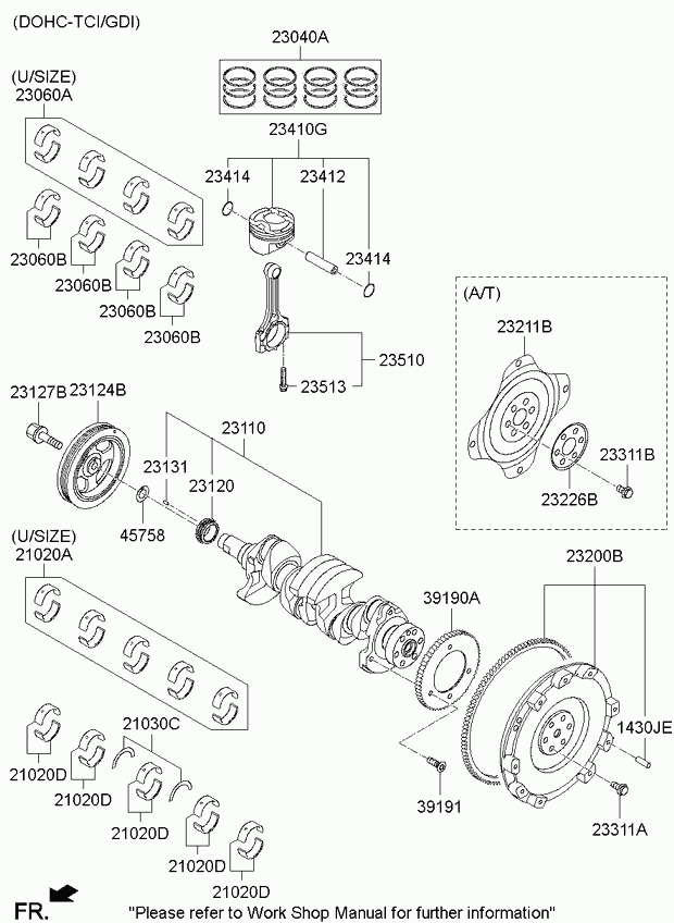 Комплект колец поршневых для Киа Церато 2008-2013