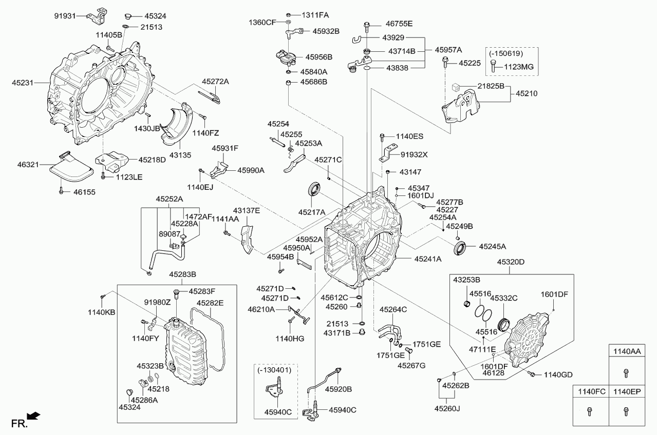 Корпус АКПП для Киа Церато 2008-2013