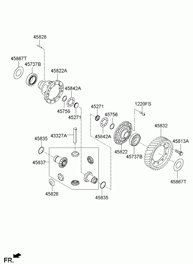 Крышка дифференциала для Киа Церато 2008-2013