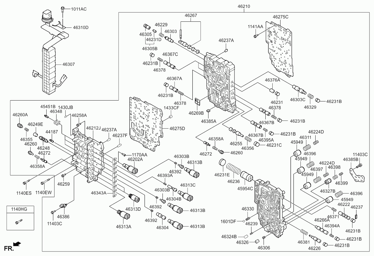 Гидроблок АКПП для Киа Церато 2008-2013