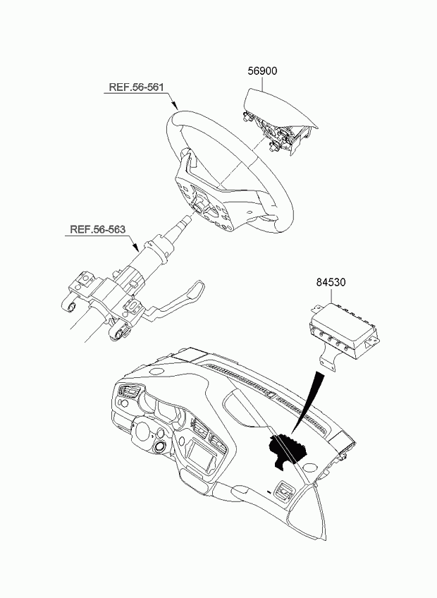 Подушка безопасности пассажира для Киа Церато 2008-2013