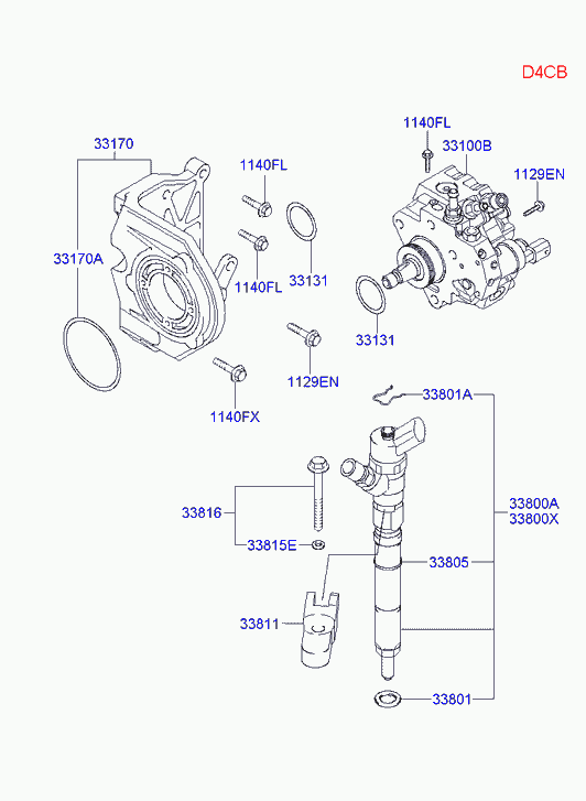 Топливный насос в сборе для Хендай H1 Старекс 2004-2007