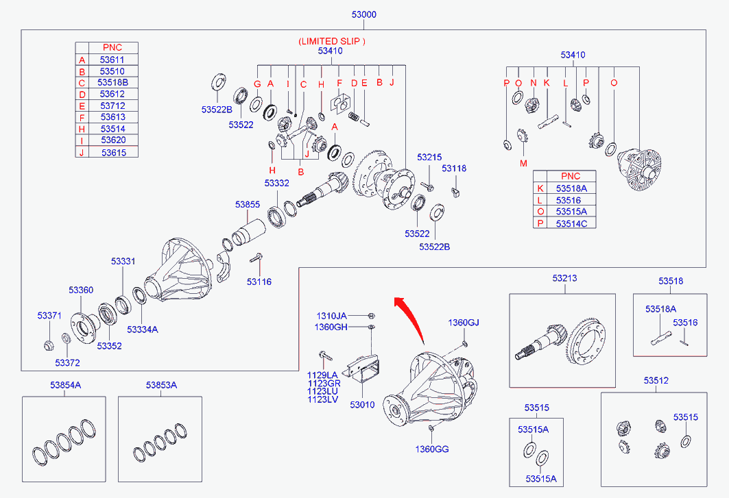 Дифференциал для Хендай H1 Старекс 2004-2007