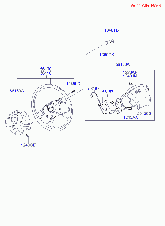 Руль для Хендай H1 Старекс 2004-2007