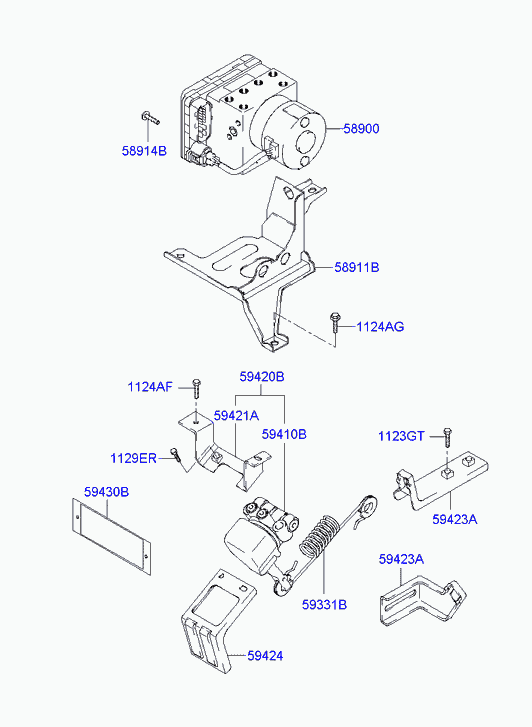 Гидроблок АБС для Хендай H1 Старекс 2004-2007