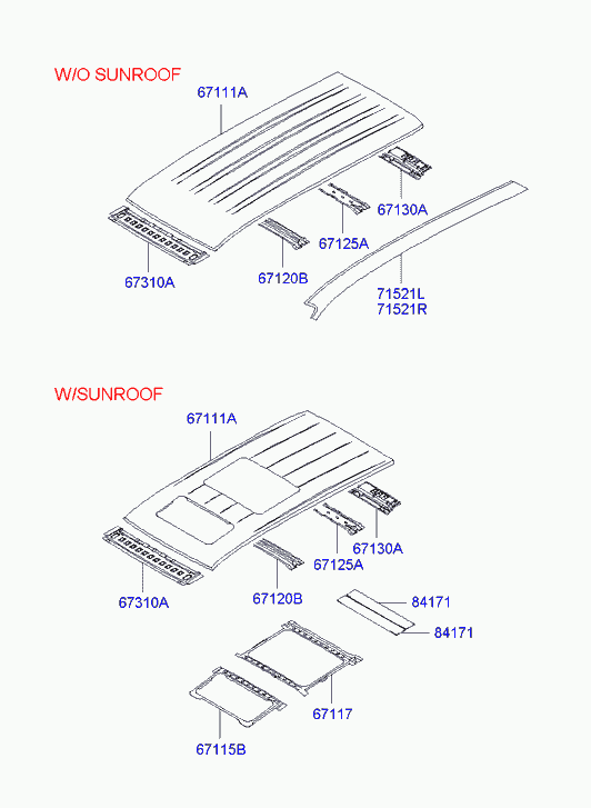 Крыша для Хендай H1 Старекс 2004-2007