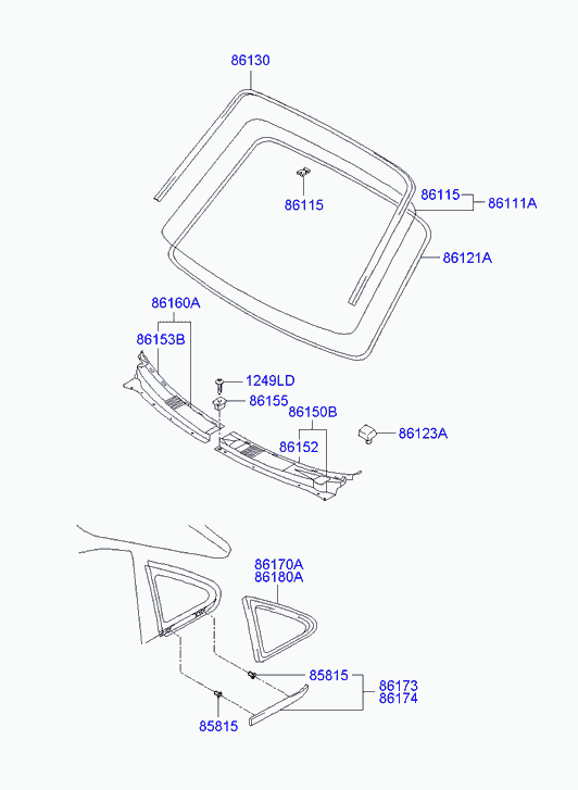 Лобовое стекло для Хендай H1 Старекс 2004-2007