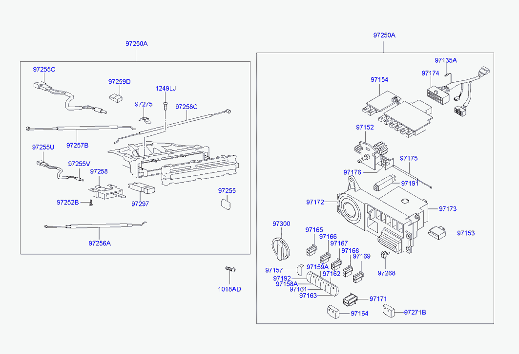 Панель управления климатом для Хендай H1 Старекс 2004-2007