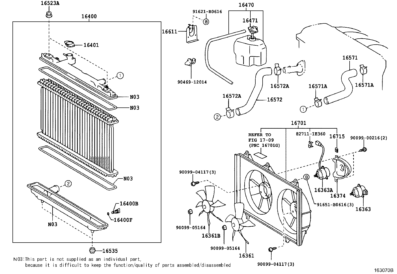Бачок расширительный для Тойота Камри 2001-2006