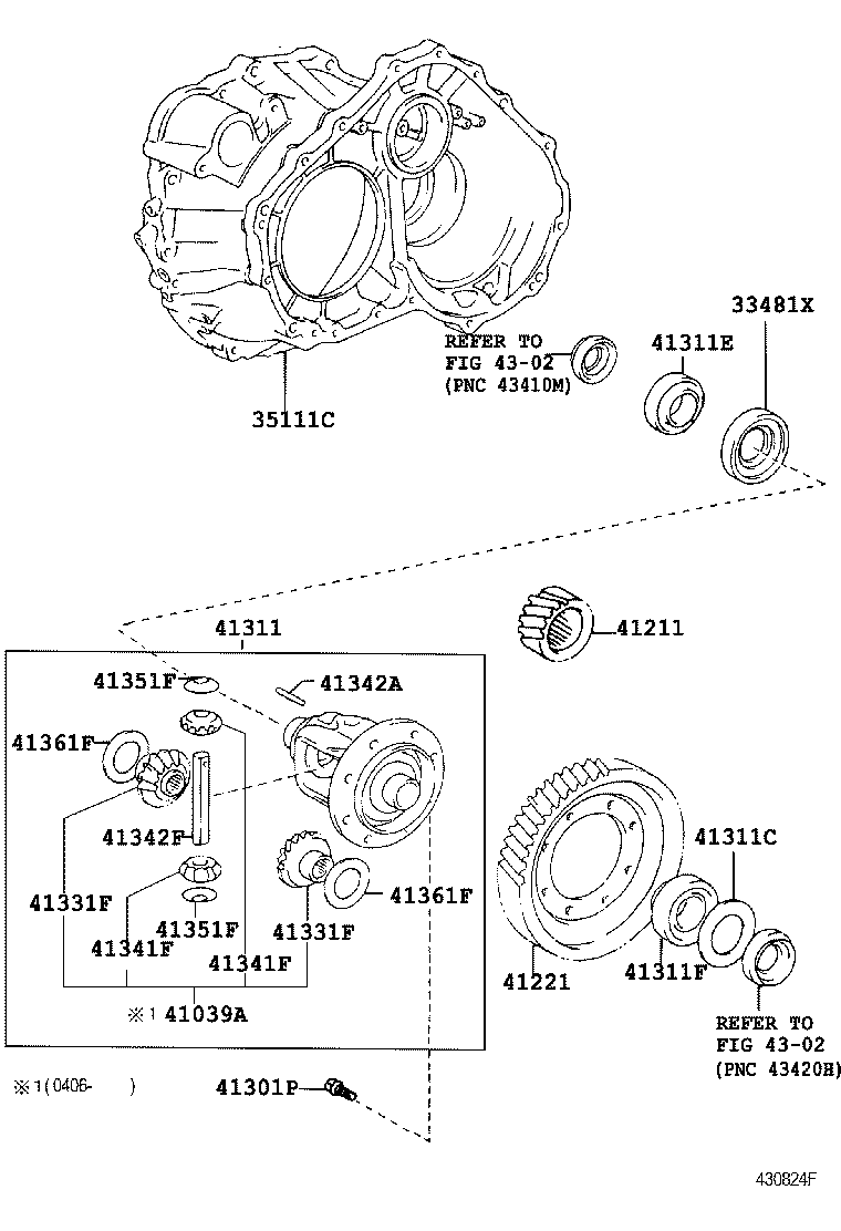 Корпус дифференциала для Тойота Камри 2001-2006