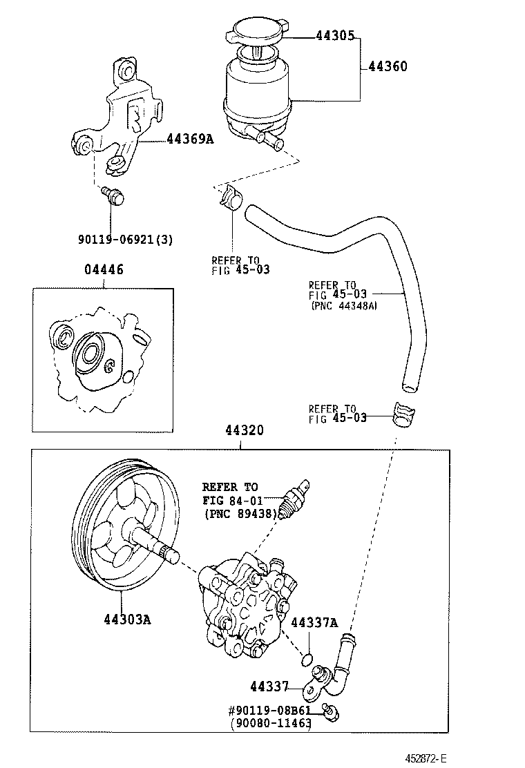 Насос ГУР для Тойота Камри 2001-2006