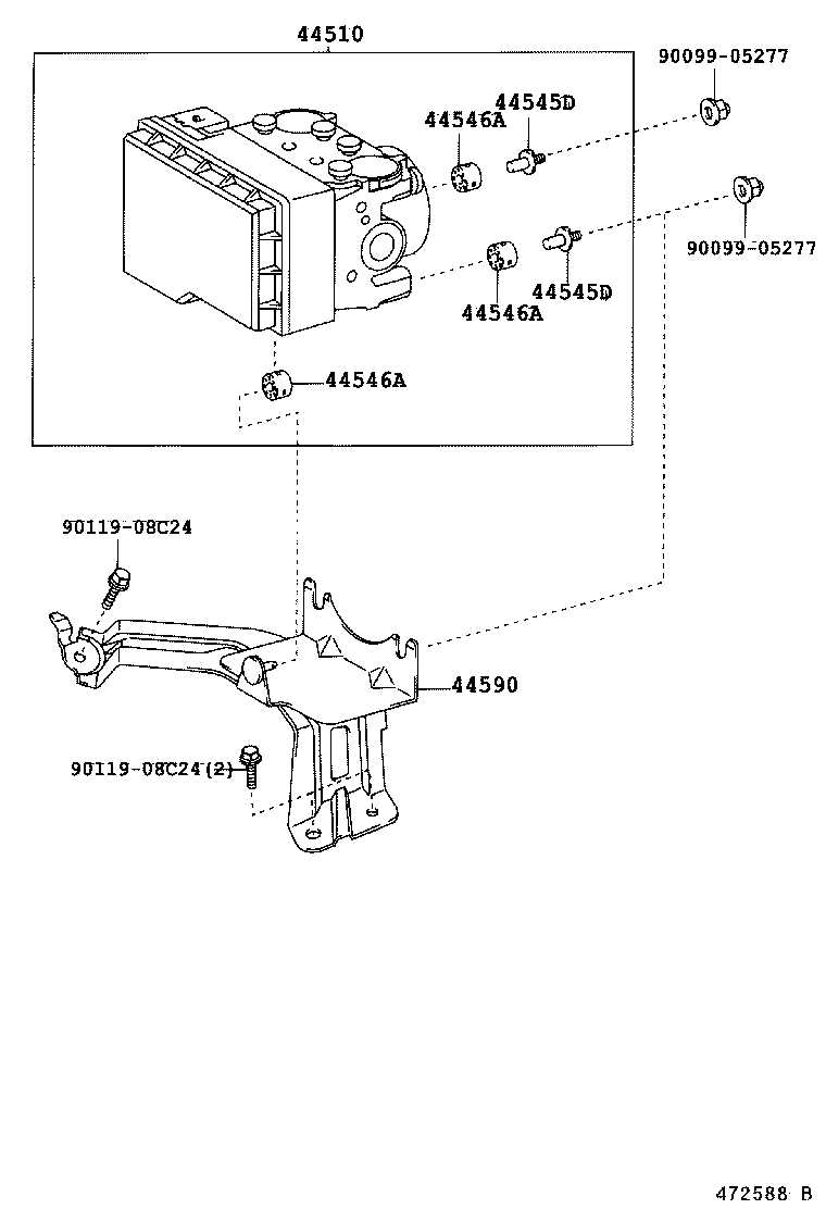 Актуатор тормозов для Тойота Камри 2001-2006