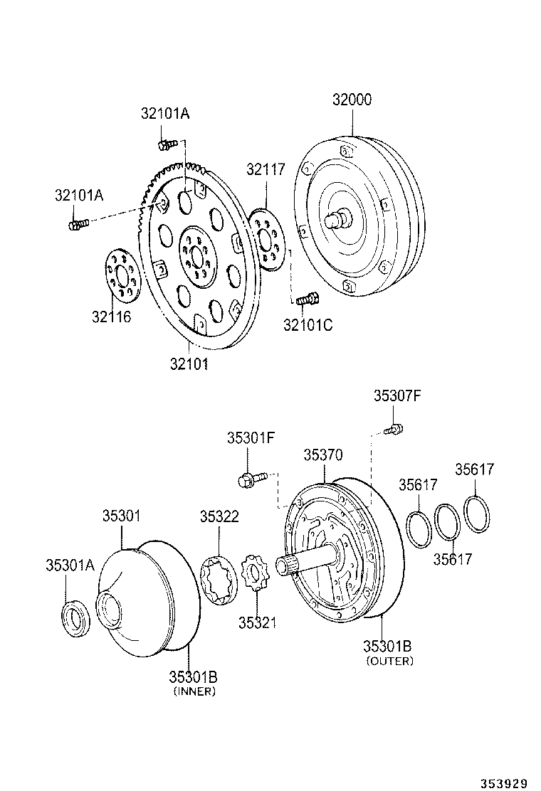 Масляный насос АКПП для Тойота Ленд Крузер Прадо 2007-2009
