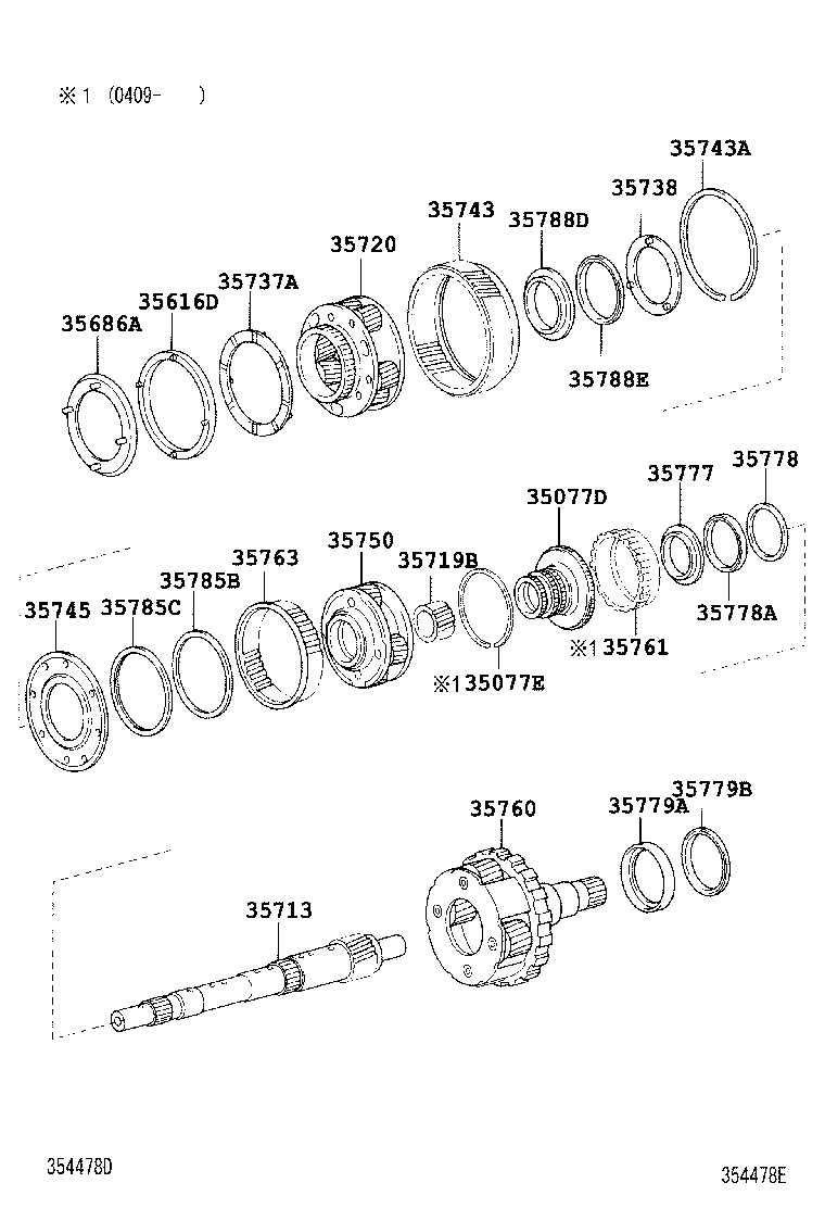 Вал АКПП для Тойота Ленд Крузер Прадо 2007-2009