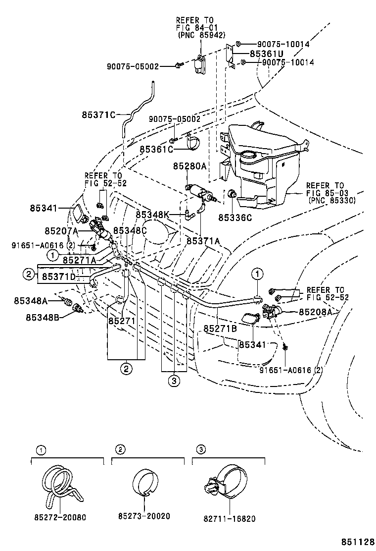 Фароомыватель правый для Тойота Ленд Крузер Прадо 2007-2009