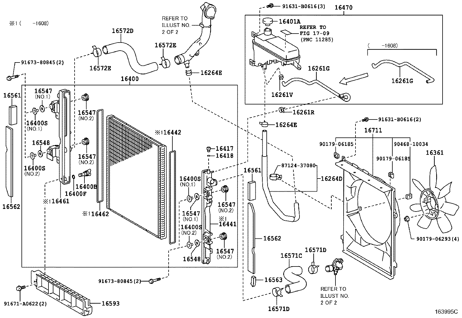 Вентилятор для Тойота Ленд Крузер Прадо 2009-2013