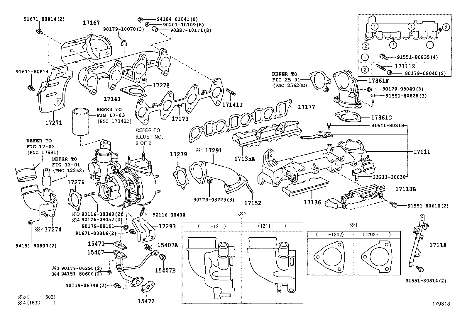 Коллектор впускной для Тойота Ленд Крузер Прадо 2009-2013