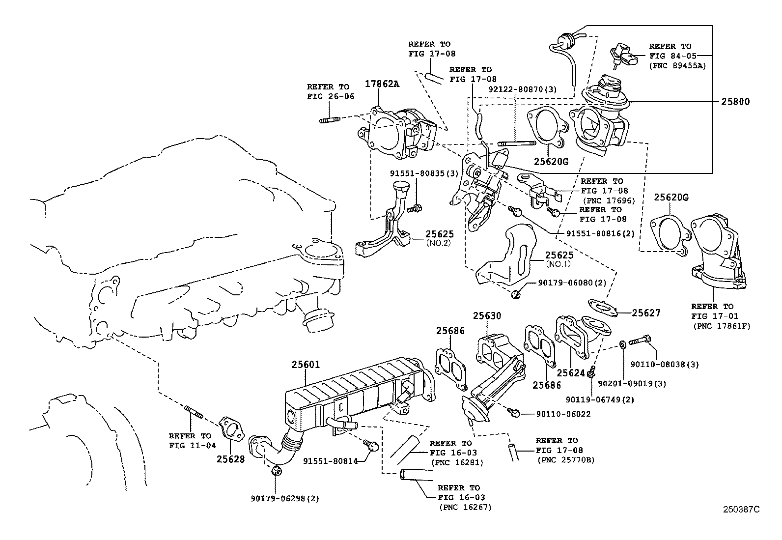 Охладитель отработанных газов для Тойота Ленд Крузер Прадо 2009-2013
