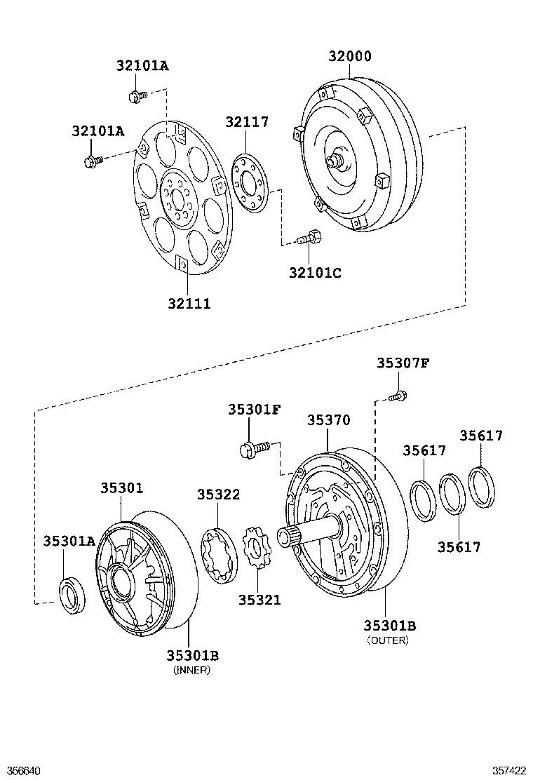 Корпус масляного насоса АКПП для Тойота Ленд Крузер Прадо 2009-2013