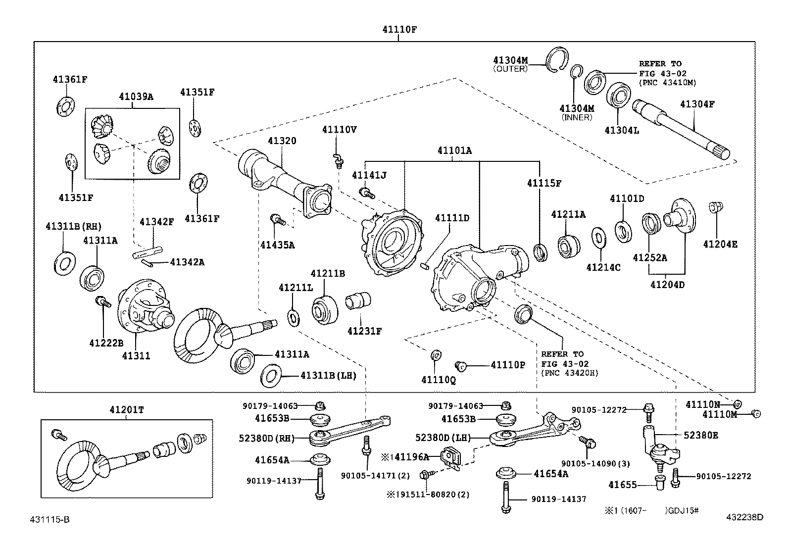 Редуктор передний для Тойота Ленд Крузер Прадо 2009-2013