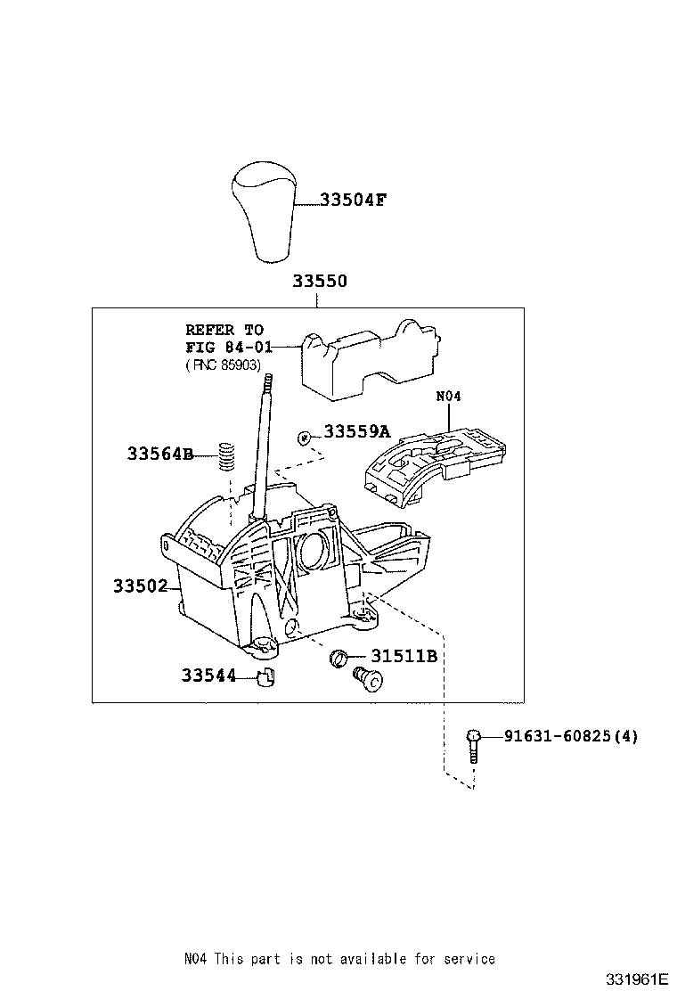 Рычаг переключения скоростей для Тойота Ленд Крузер Прадо 2002-2007