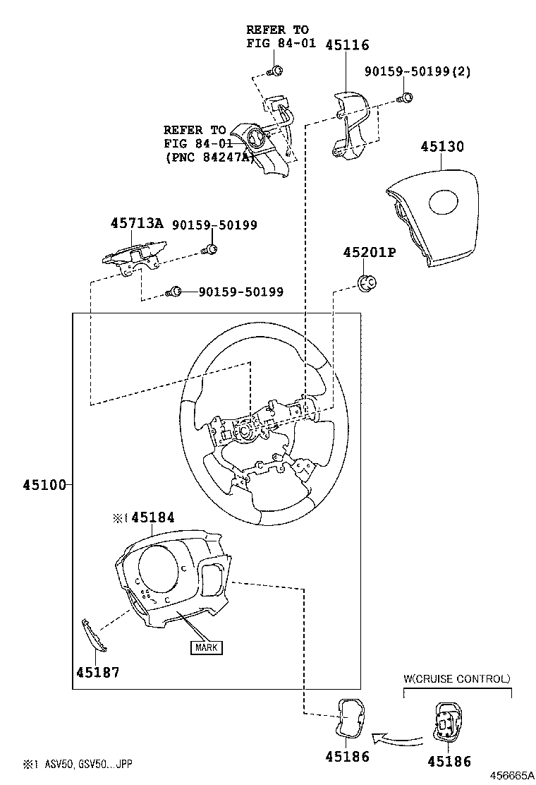 Подушка безопасности водителя для Тойота Камри 2011-2014