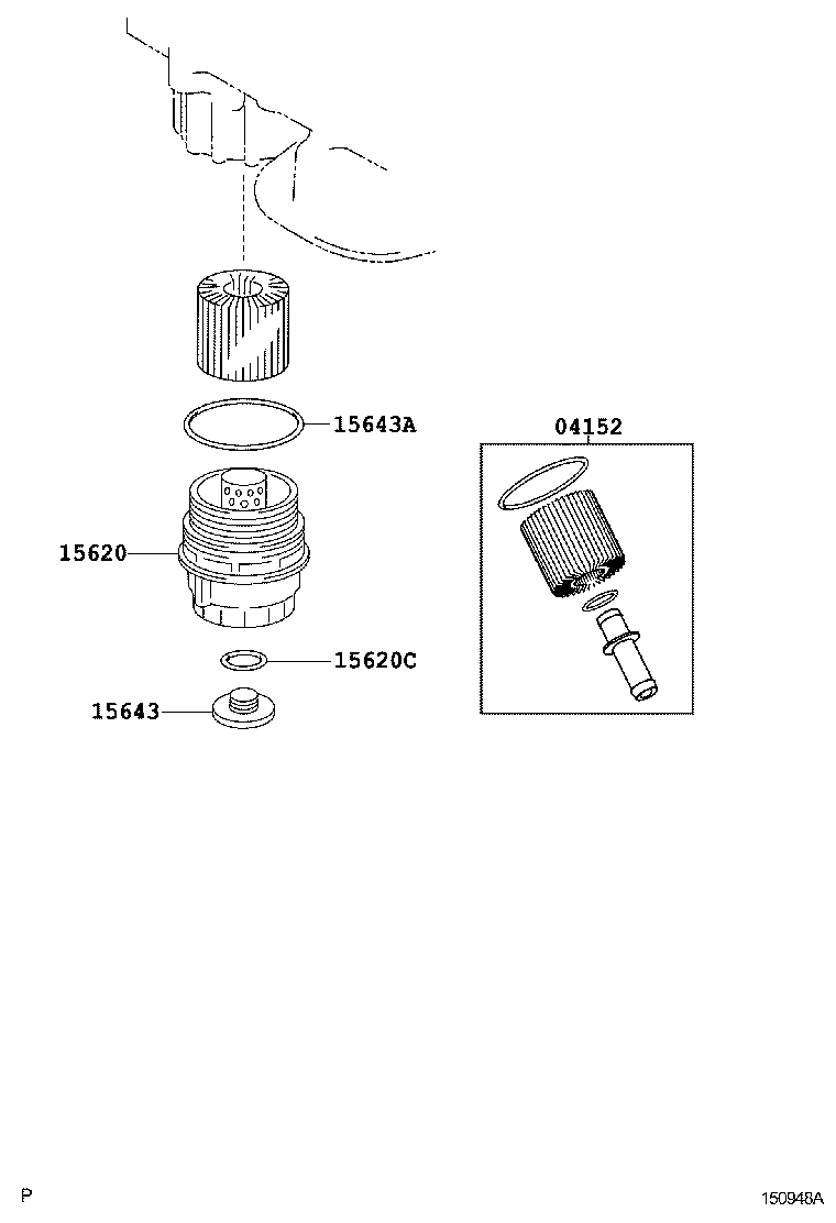 Фильтр масляный для Тойота Камри 2006-2009