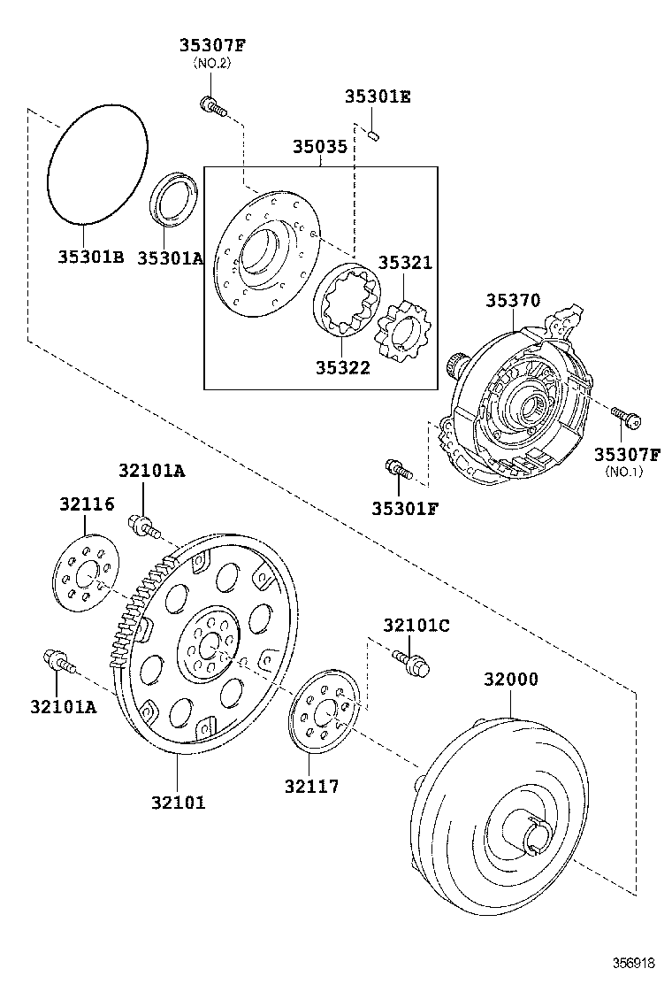 Масляный насос АКПП для Тойота Камри 2006-2009
