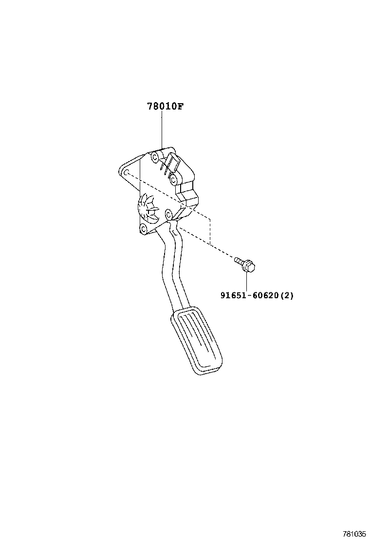 Педаль газа для Тойота Камри 2006-2009