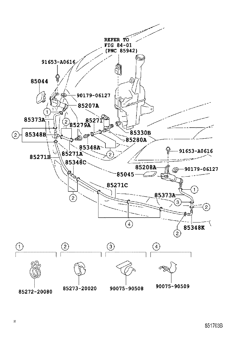 Бачок стеклоочистителей для Тойота Камри 2006-2009