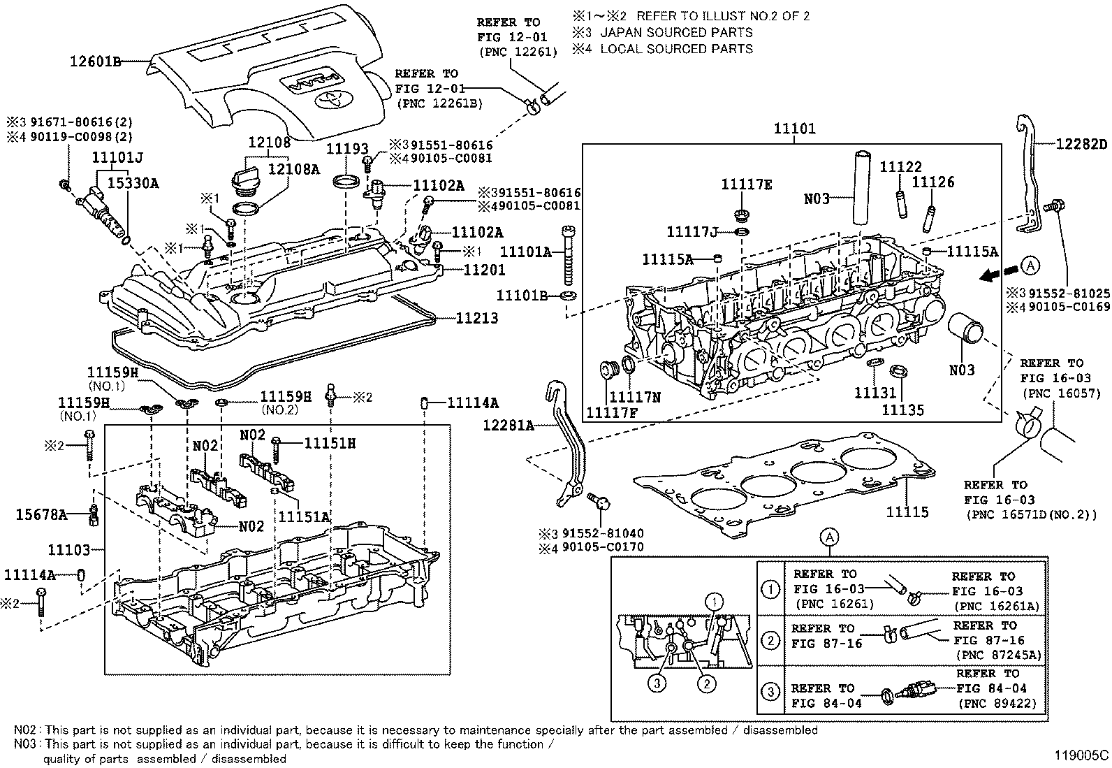 Клапанная крышка для Тойота Рав 4 2012-2015
