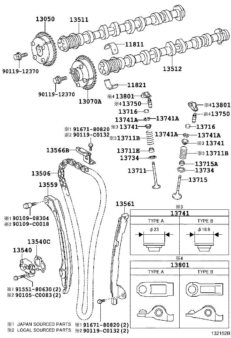 Ролик натяжителя для Тойота Рав 4 2012-2015