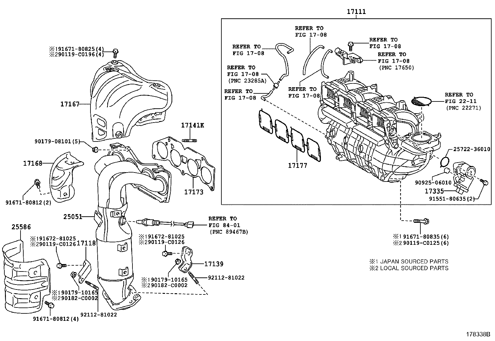 Приёмная труба для Тойота Рав 4 2012-2015