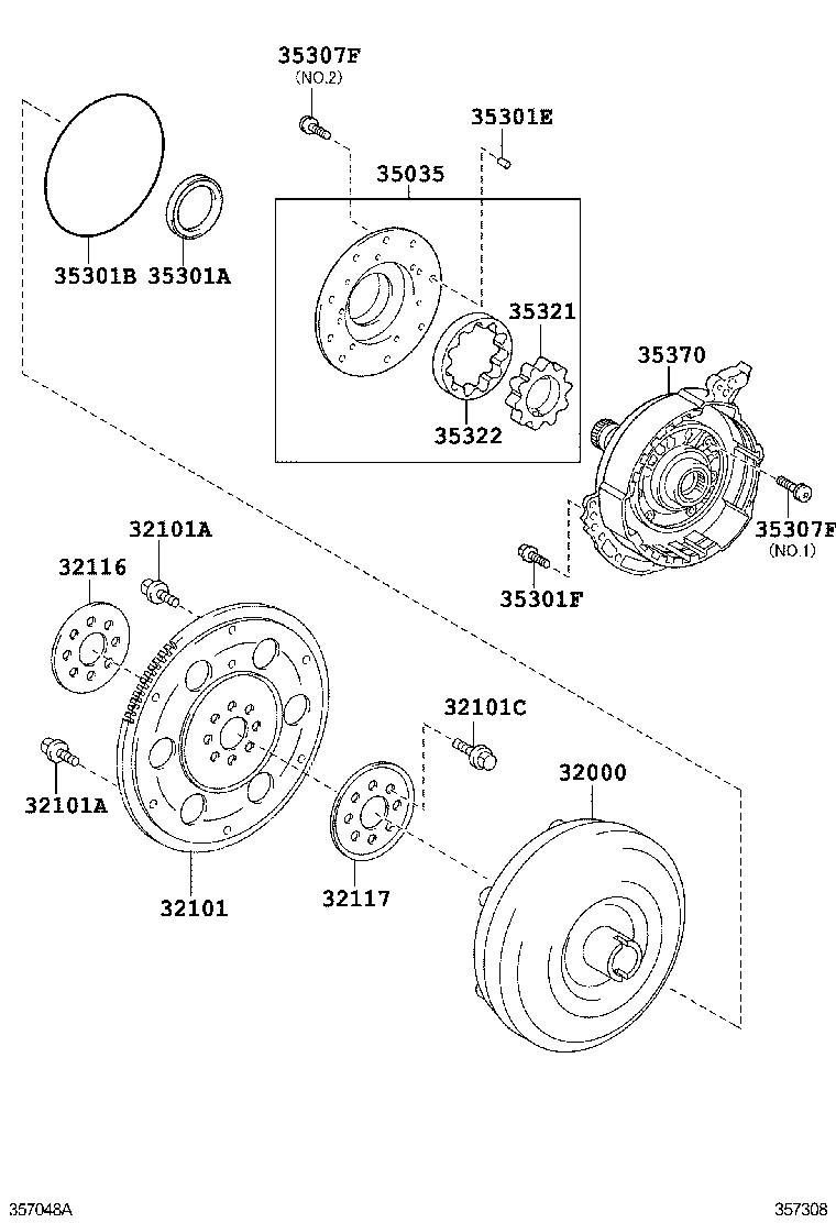 Масляный насос АКПП для Тойота Рав 4 2012-2015