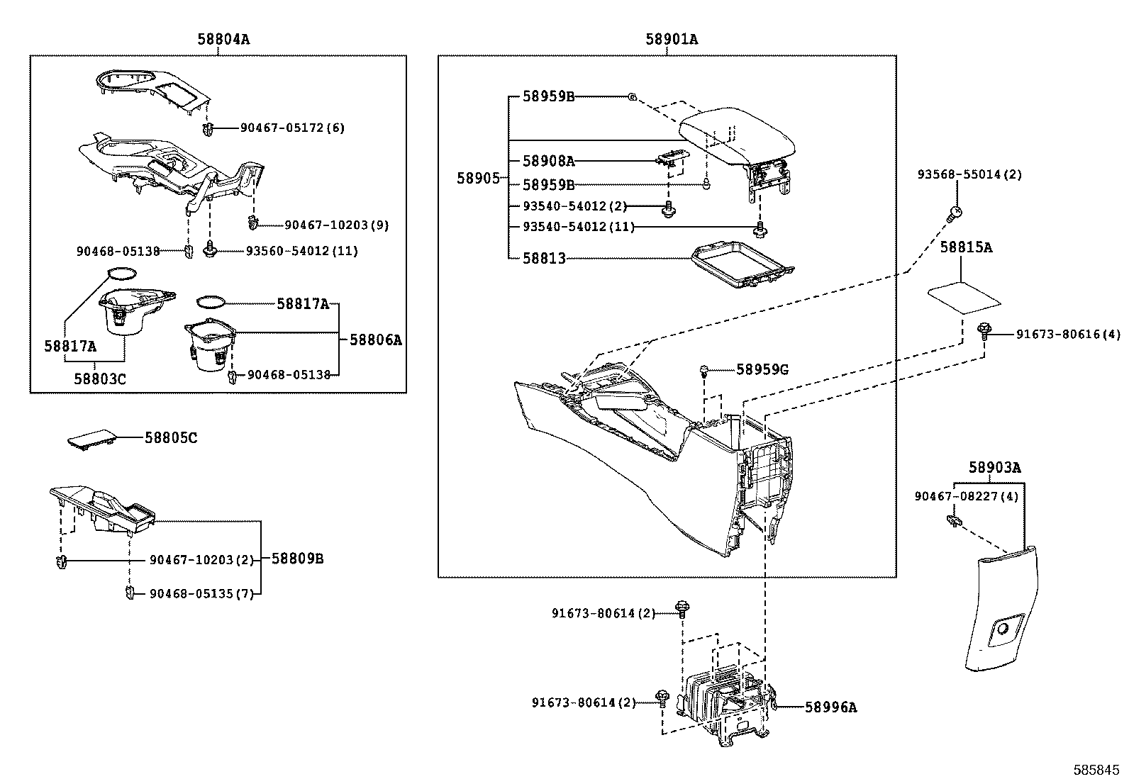 Крыло заднее левое для Тойота Рав 4 2012-2015