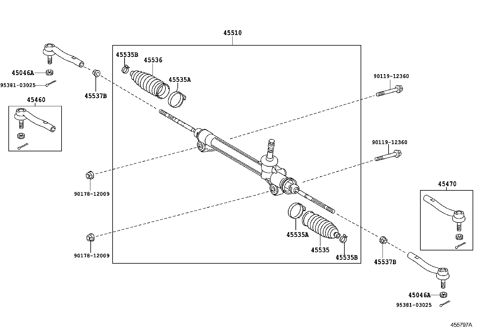 Приводной вал задний правый для Тойота Рав 4 2005-2010