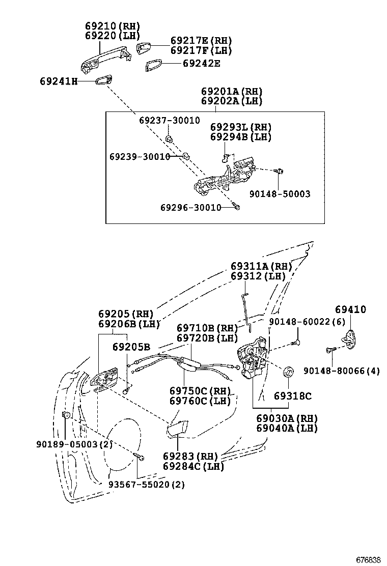 Подкрылок передний левый для Тойота Рав 4 2005-2010