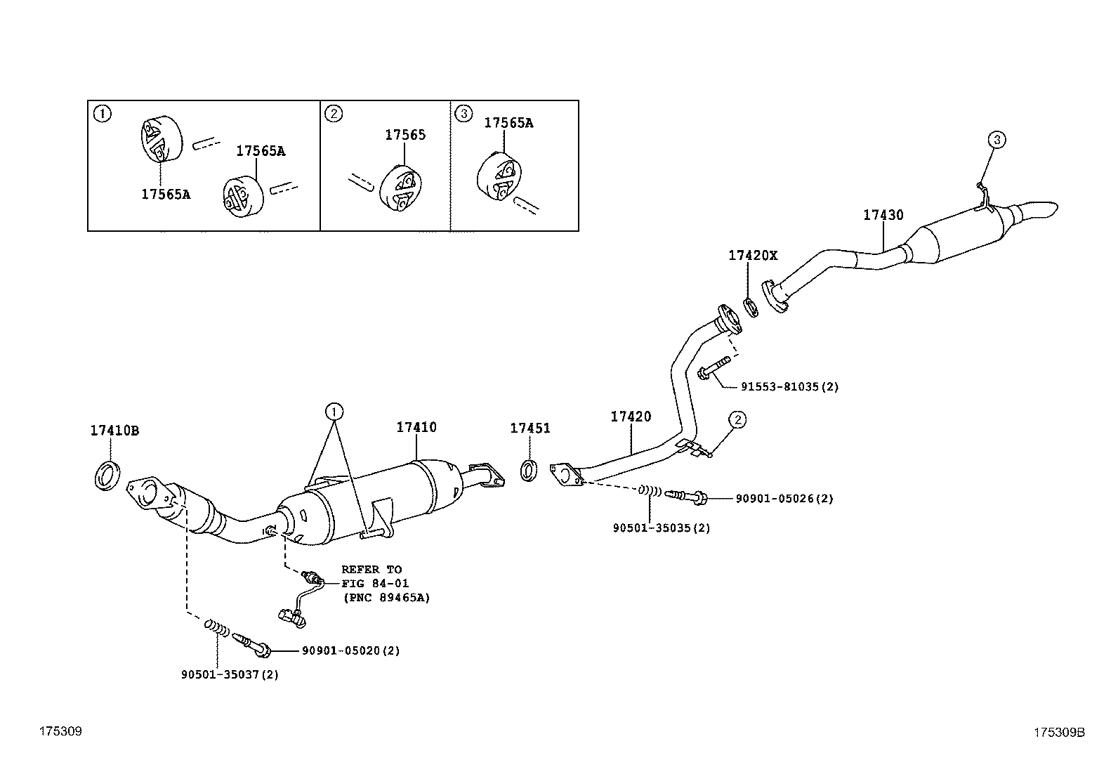 Глушитель основной для Тойота Королла 2010-2013