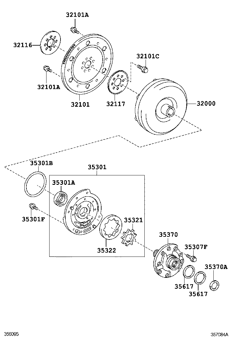 Гидротрансформатор АКПП для Тойота Королла 2010-2013