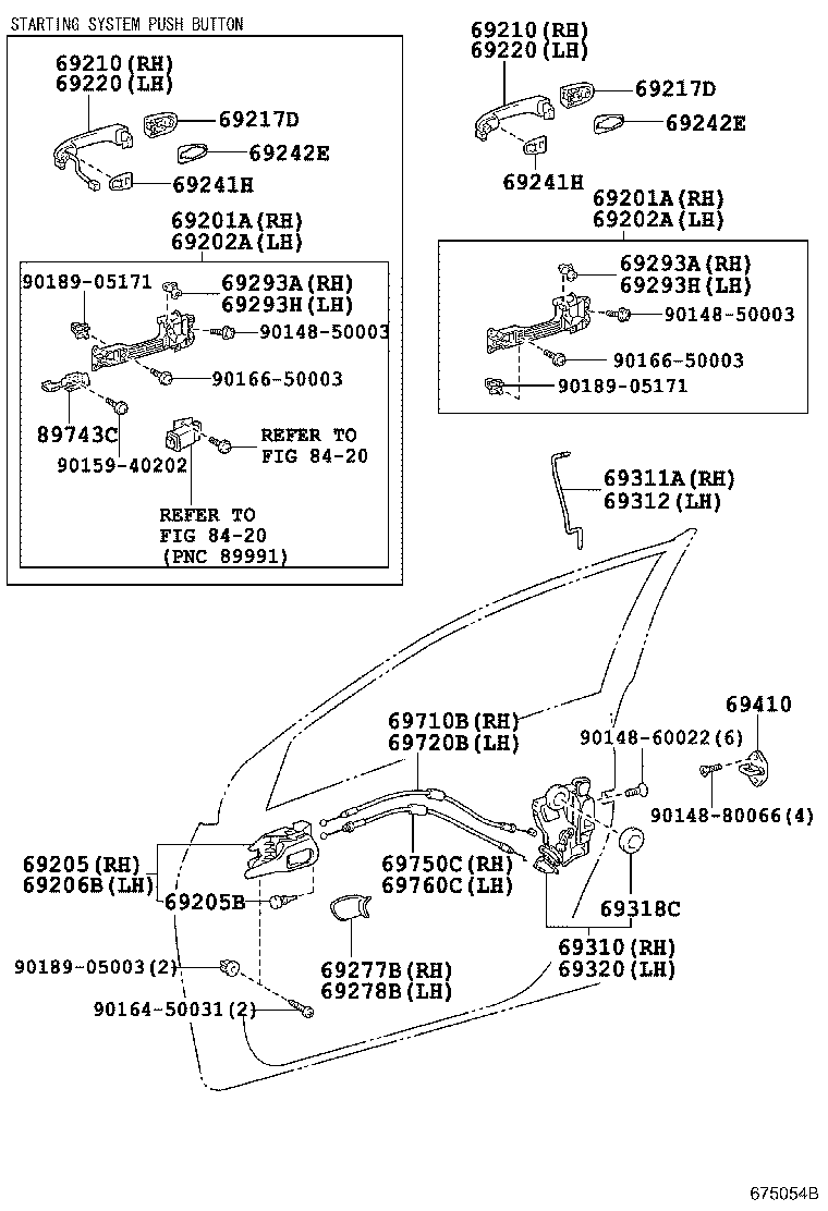 Ручка передней двери для Тойота Королла 2010-2013
