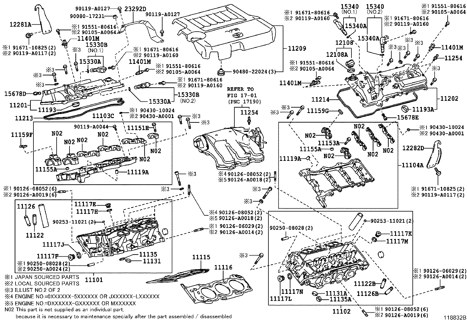 Головка блока цилиндров в сборе для Тойота Хайлендер 2010-2013