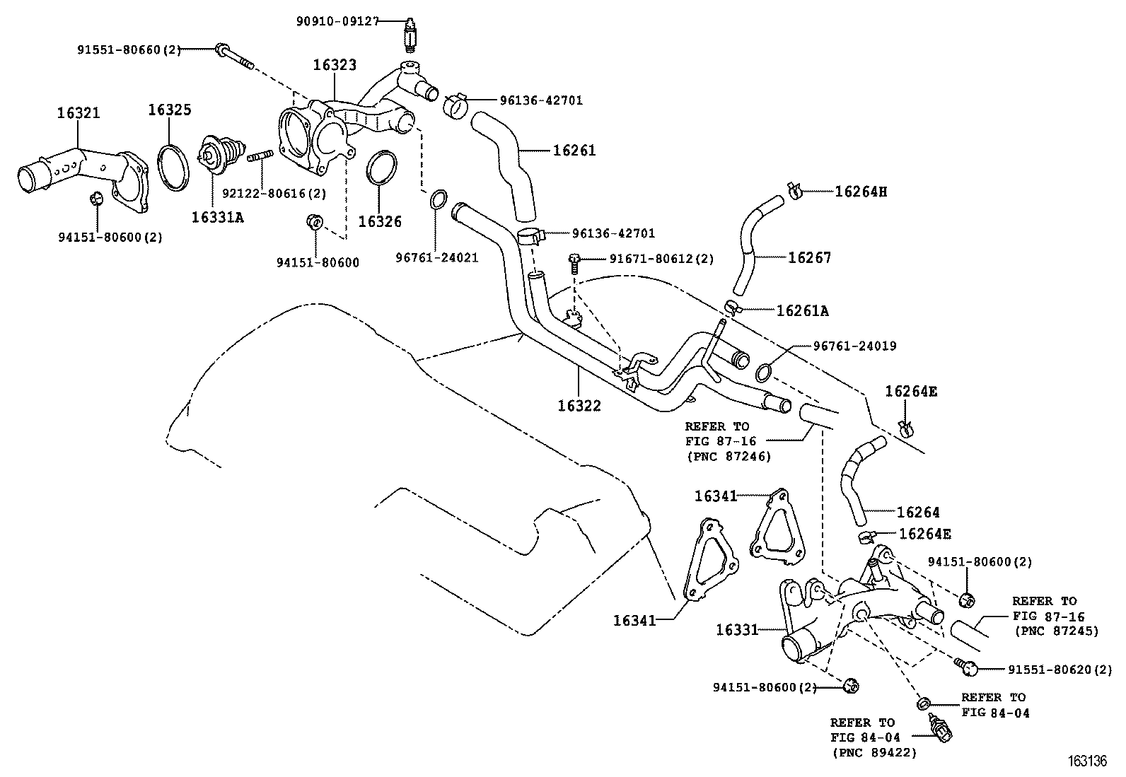 Термостат для Тойота Хайлендер 2010-2013